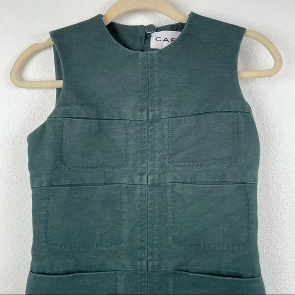 CARVEN Dexter Shift Dress in Green Size 34 - Picture 4 of 11